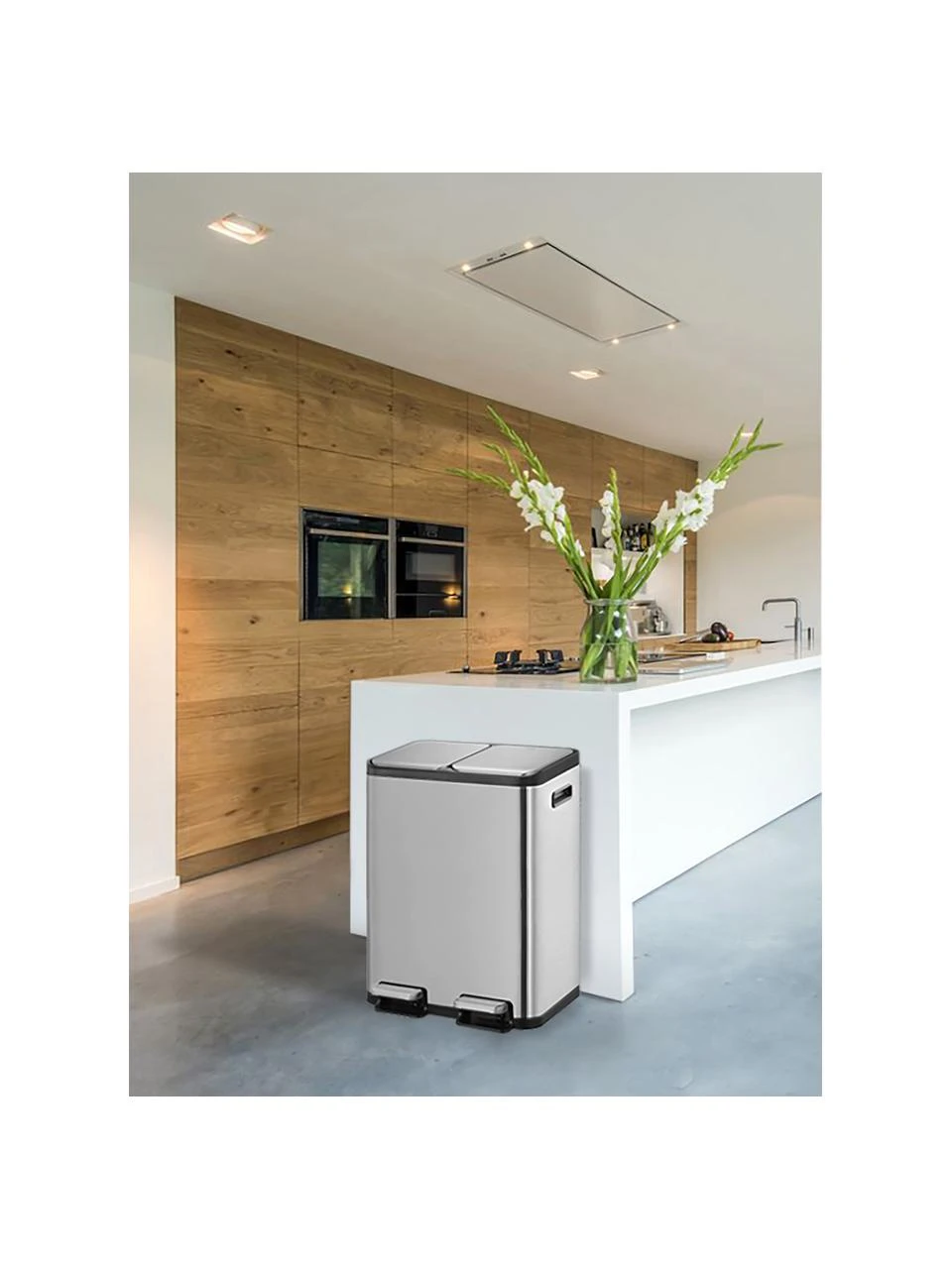 Abfalleimer EcoCasa mit Pedal-Funktion, 2x30L, B 53 x H 67 cm, 2 x 30 LNur noch wenige verfügbar 2 Abfalleimer EcoCasa mit Pedal-Funktion, 2x30L, B 53 x H 67 cm, 2 x 30 LNur noch wenige verfügbar – Bild 2