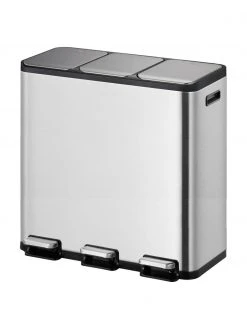 Abfalleimer EcoCasa mit Pedal-Funktion, 3 x 15 L, B 61 x H 51 cm, 3 x 15 L