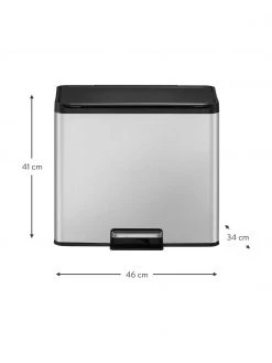 Abfalleimer Essential mit Pedal-Funktion in Silberfarben, 20 L + 9 L, B 46 x H 41 cm, 20 L + 9 L 8 Abfalleimer Essential mit Pedal-Funktion in Silberfarben, 20 L + 9 L, B 46 x H 41 cm, 20 L + 9 L -Küche Geschäft Abfalleimer Essential mit Pedal Funktion in Silberfarben 20 L 9 L 2