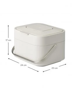 Joseph Joseph Abfalleimer Intelligent Waste für Biomüll in Grau, B 24 x H 17 cm -Küche Geschäft Abfalleimer Intelligent Waste fur Biomull in Grau 2