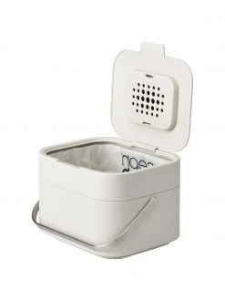 Joseph Joseph Abfalleimer Intelligent Waste für Biomüll in Grau, B 24 x H 17 cm