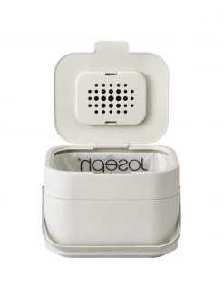 Joseph Joseph Abfalleimer Intelligent Waste für Biomüll in Grau, B 24 x H 17 cm -Küche Geschäft Abfalleimer Intelligent Waste fur Biomull in Grau 5