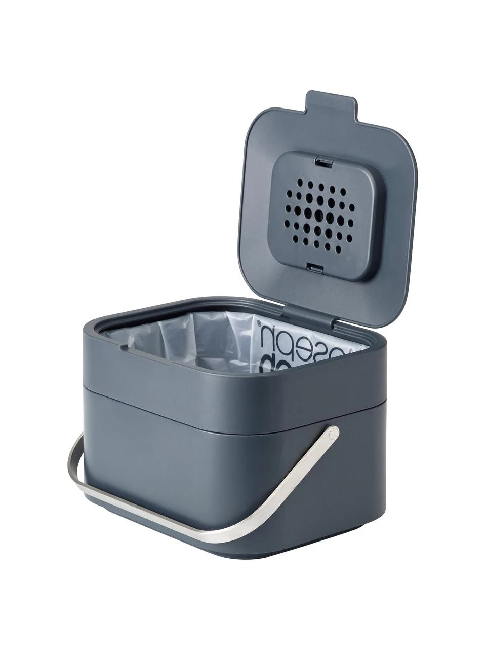 Joseph Joseph Abfalleimer Intelligent Waste für Biomüll in Grau, B 24 x H 17 cm 1 Joseph Joseph Abfalleimer Intelligent Waste für Biomüll in Grau, B 24 x H 17 cm