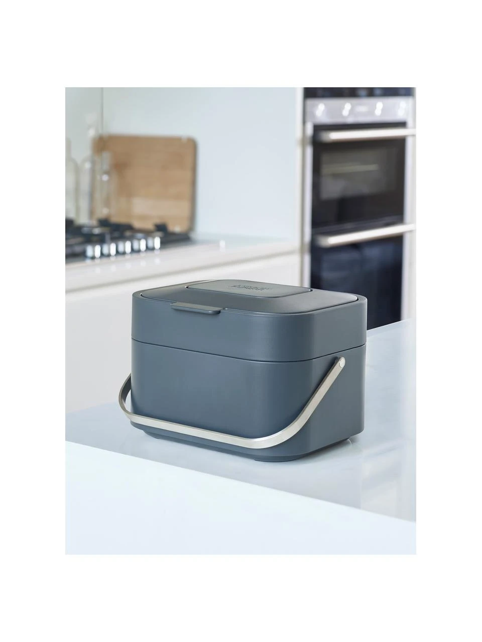 Joseph Joseph Abfalleimer Intelligent Waste für Biomüll in Grau, B 24 x H 17 cm 2 Joseph Joseph Abfalleimer Intelligent Waste für Biomüll in Grau, B 24 x H 17 cm – Bild 2
