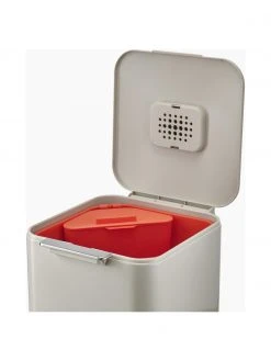 Joseph Joseph Abfalleimer Totem mit separater Recycling-Einheit, 2 x 20 L, B 30 x H 76 cm -Küche Geschäft Abfalleimer Totem mit separater Recycling Einheit 2 x 20 L 5