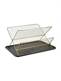 Bahne Abtropfgestell Amo Schwarz/Gold, B 43 x H 32 cm