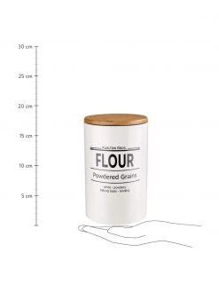 BUTLERS Aufbewahrungsdose Karlton Bros. Flour, &Oslash; 11 x H 18 cm, Ø 11 x H 18 cm, 1.1 L -Küche Geschäft Aufbewahrungsdose Karlton Bros Flour O 11 x H 18 cm 2