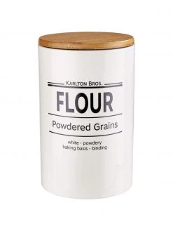 BUTLERS Aufbewahrungsdose Karlton Bros. Flour, Ø 11 x H 18 cm, Ø 11 x H 18 cm, 1.1 L