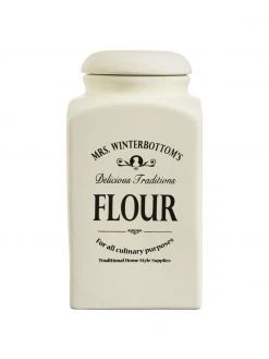 BUTLERS Aufbewahrungsdose Mrs Winterbottoms Flour, Ø 11 x H 21 cm, Ø 11 x H 21 cm, 1,3 L