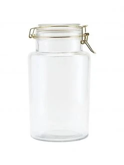 House Doctor Aufbewahrungsdose Vario mit goldenen Applikationen, verschiedene Größen, Ø 13 x H 24 cm, 1,9 L