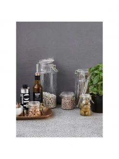 House Doctor Aufbewahrungsdose Vario mit goldenen Applikationen, verschiedene Gr&ouml;&szlig;en, Ø 13 x H 24 cm, 1,9 L -Küche Geschäft Aufbewahrungsdose Vario mit goldenen Applikationen verschiedene Grossen 5