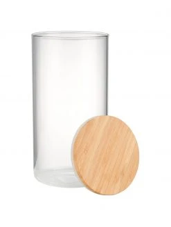 BUTLERS Aufbewahrungsdose Woodlock mit Deckel aus Buchenholz, Ø 11 x H 28 cm, 2.3 L -Küche Geschäft Aufbewahrungsdose Woodlock mit Deckel aus Buchenholz 3