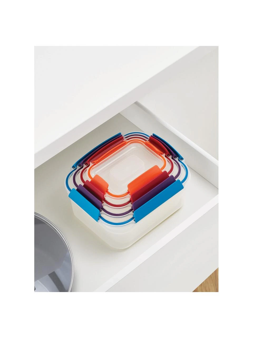 Aufbewahrungsdosen-Set Nest™, 4er-Set, Polypropylen, Transparent, Mehrfarbig, Set mit verschiedenen Größen Joseph Joseph Aufbewahrungsdosen-Set Nest™, 4er-Set, Set mit verschiedenen Größen -Küche Geschäft Aufbewahrungsdosen Set Nesttm 4er Set 2