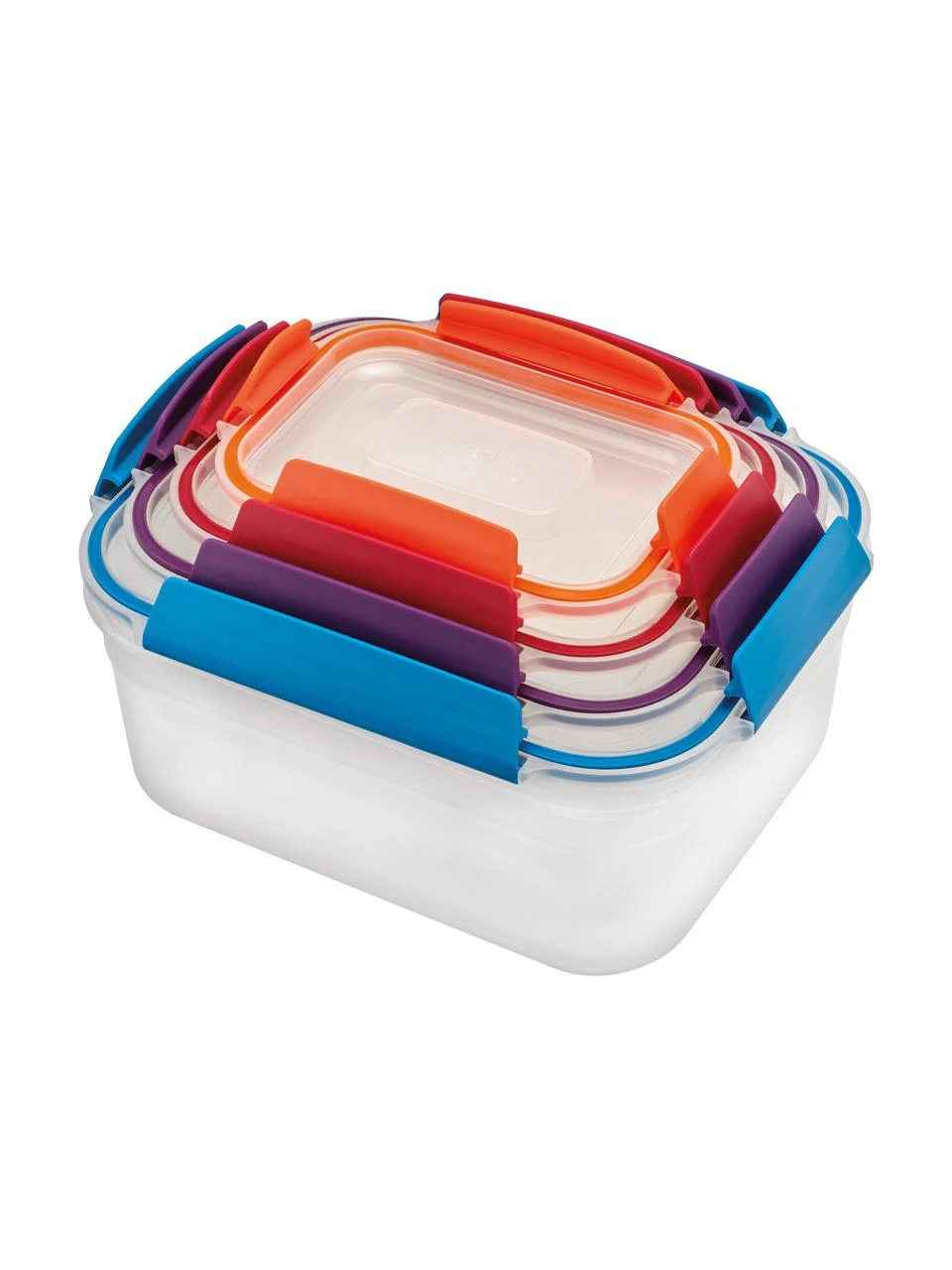 Aufbewahrungsdosen-Set Nest™, 4er-Set, Polypropylen, Transparent, Mehrfarbig, Set mit verschiedenen Größen Joseph Joseph Aufbewahrungsdosen-Set Nest™, 4er-Set, Set mit verschiedenen Größen -Küche Geschäft Aufbewahrungsdosen Set Nesttm 4er Set