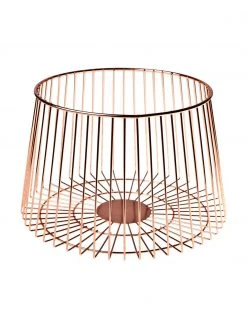 Aufbewahrungskorb Basket in Kupfer, Ø 24 x H 16 cm