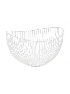 Andrea House Aufbewahrungskorb Lina in Weiß, B 31 x H 20 cm