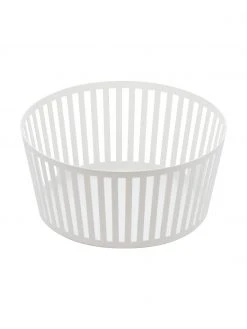 Yamazaki Aufbewahrungskorb Tower in Weiß, verschiedene Größen, Ø 22 x H 10 cm