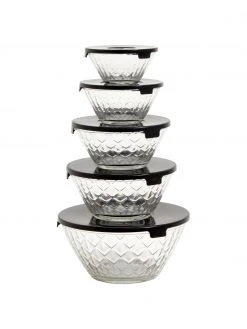 Nordal Aufbewahrungsschälchen Marco, 5er-Set, Set mit verschiedenen Größen