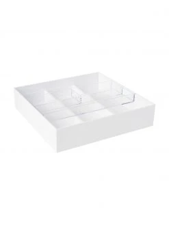 Yamazaki Ausziehbarer Besteckeinsatz Tower in Weiß, B 25 x H 6 cm -Küche Geschäft Ausziehbarer Besteckeinsatz Tower in Weiss 4