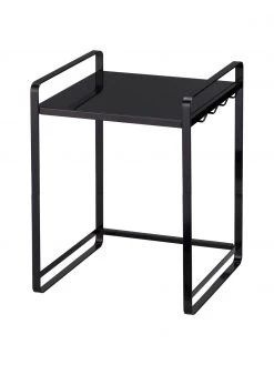 Yamazaki Ausziehbares Küchenregal Tower in Schwarz, B 43-74 x H 50 cm