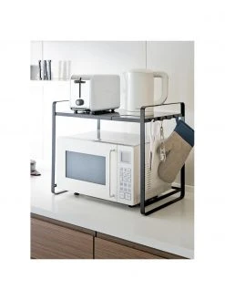 Yamazaki Ausziehbares Küchenregal Tower in Schwarz, B 43-74 x H 50 cm -Küche Geschäft Ausziehbares Kuchenregal Tower in Schwarz 5