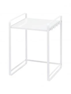 Yamazaki Ausziehbares Küchenregal Tower in Weiß, B 43-74 x H 50 cm