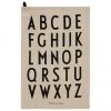 Design Letters Baumwoll-Geschirrt&uuml;cher Classic in Beige mit Designletters, 2 St&uuml;ck, B 40 x L 60 cm