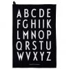 Design Letters Baumwoll-Geschirrtücher Classic in Schwarz mit Designletters, 2 Stück, B 40 x L 60 cm