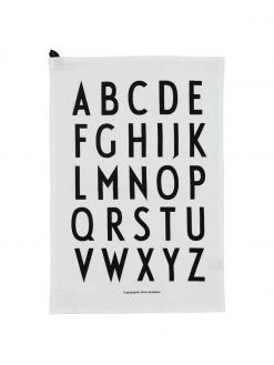 Design Letters Baumwoll-Geschirrtücher Classic in Weiß mit Designletters, 2 Stück, B 40 x L 60 cm