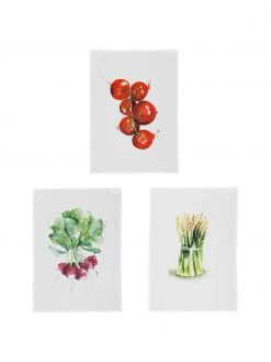 Cote Table Baumwoll-Geschirrtücher-Set Marchè, 3-tlg., B 50 x L 70 cm