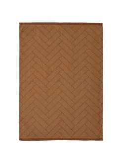 Södahl Baumwoll-Geschirrtücher Tiles in Braun, 2 Stück, B 50 x L 70 cm
