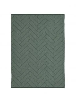 Södahl Baumwoll-Geschirrtücher Tiles in Grün, 2 Stück, B 18 x L 26 cm