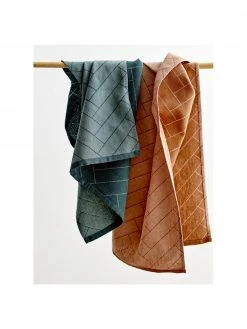 Södahl Baumwoll-Geschirrtücher Tiles in Grün, 2 Stück, B 18 x L 26 cm -Küche Geschäft Baumwoll Geschirrtucher Tiles in Grun 2 Stuck 3