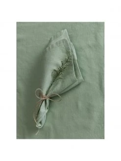 Nordal Baumwoll-Servietten Bimba in Hellgr&uuml;n, 4 St&uuml;ck, B 40 x L 40 cm -Küche Geschäft Baumwoll Servietten Bimba in Hellgrun 4 Stuck 4