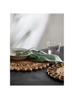 Nordal Baumwoll-Servietten Bimba in Hellgr&uuml;n, 4 St&uuml;ck, B 40 x L 40 cm -Küche Geschäft Baumwoll Servietten Bimba in Hellgrun 4 Stuck 5