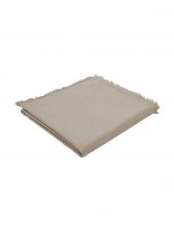 Jotex Baumwoll-Tischdecke Henley mit Fransen in Beige, Für 4 - 6 Personen (B 145 x L 200 cm)