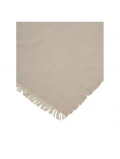 Jotex Baumwoll-Tischdecke Henley mit Fransen in Beige, Für 4 - 6 Personen (B 145 x L 200 cm) -Küche Geschäft Baumwoll Tischdecke Henley mit Fransen in Beige 4