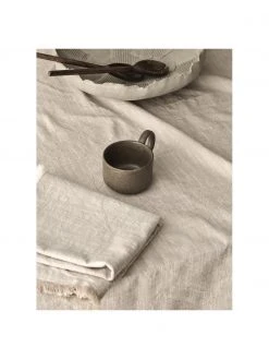 Baumwoll-Tischdecke Ivory mit Fransen, Für 6 - 10 Personen (B 145 x L 250 cm) -Küche Geschäft Baumwoll Tischdecke Ivory mit Fransen 6