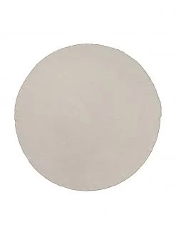 Broste Copenhagen Baumwoll-Tischdecke Wilhelmina in Beige, Ø 200 cm