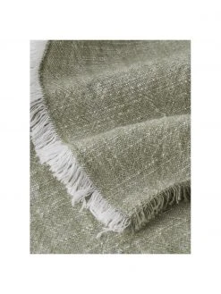 Baumwoll-Tischl&auml;ufer Ivory in Gr&uuml;n, B 40 x L 150 cm -Küche Geschäft Baumwoll Tischlaufer Ivory in Grun 2