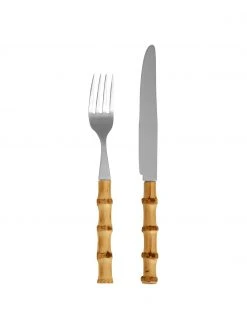 Besteck-Set Bami aus Bambusholz, 6 Personen (12-tlg.)