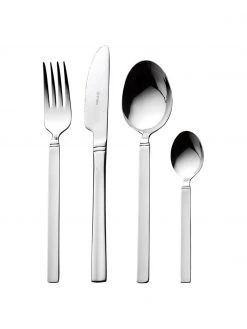 Besteck-Set Studio in Silber, 6 Personen (24-tlg.), Set mit verschiedenen Größen