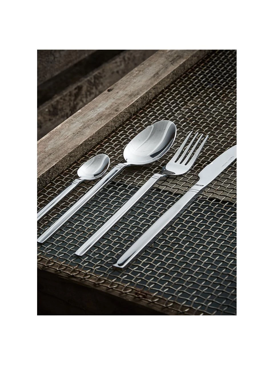 Besteck-Set Studio in Silber, 6 Personen (24-tlg.), Edelstahl 18/0 Das Besteck ist aus Edelstahl gefertigt. Somit ist es langlebig, rostet nicht und ist resistent gegen Bakterien., Silberfarben, hochglanzpoliert, Set mit verschiedenen Größen Besteck-Set Studio in Silber, 6 Personen (24-tlg.), Set mit verschiedenen Größen -Küche Geschäft Besteck Set Studio in Silber 6 Personen 24 tlg 3