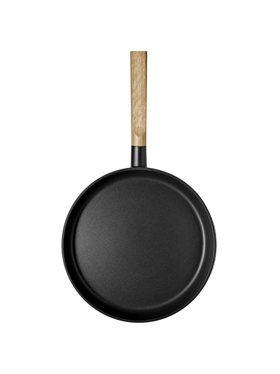 Bratpfanne Nordic Kitchen mit Antihaft-Beschichtung, Griff: Eichenholz, Schwarz, Braun, Ø 25 cm Eva Solo Bratpfanne Nordic Kitchen mit Antihaft-Beschichtung, Ø 29 cm -Küche Geschäft Bratpfanne Nordic Kitchen mit Antihaft Beschichtung