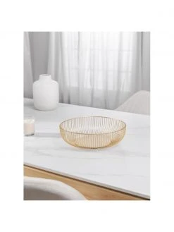 Brotkorb Alice in Gold, Ø 28 x H 8 cm -Küche Geschäft Brotkorb Alice in Gold 3