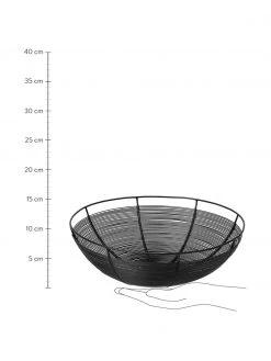 Broste Copenhagen Brotkorb Nina in Schwarz, Ø 30 x H 10 cm -Küche Geschäft Brotkorb Nina in Schwarz 2