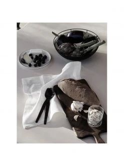 Broste Copenhagen Brotkorb Nina in Schwarz, Ø 30 x H 10 cm -Küche Geschäft Brotkorb Nina in Schwarz 4