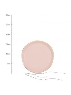 Urban Nature Culture Brotteller Good Morning in Rosa mit Goldrand, Ø 17 cm, Ø 17 cm -Küche Geschäft Brotteller Good Morning in Rosa mit Goldrand O 17 cm 2