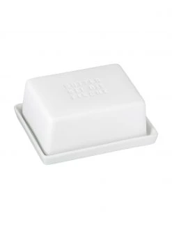 Räder Butterdose Fische mit Prägung und Goldfische auf der Unterseite, B 14 x H 6 x T 9 cm