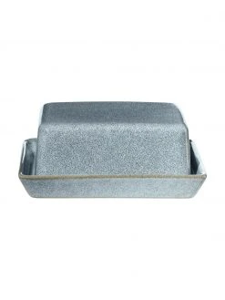 Asa Butterdose Saisons aus Steingut in Blau, B 17 x H 7 cm